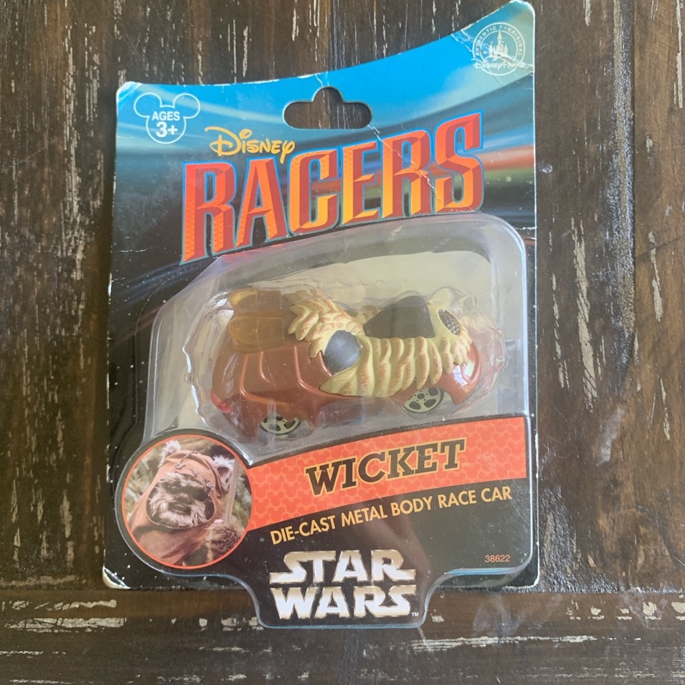 Disney Parks Star Wars Racers Wicket Die Cast Metal Body Race Car New